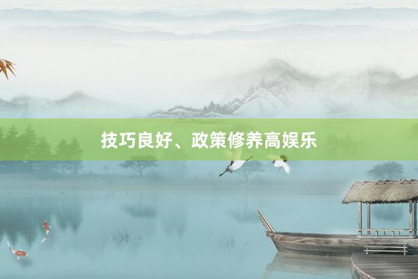技巧良好、政策修养高娱乐