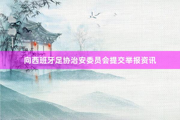向西班牙足协治安委员会提交举报资讯