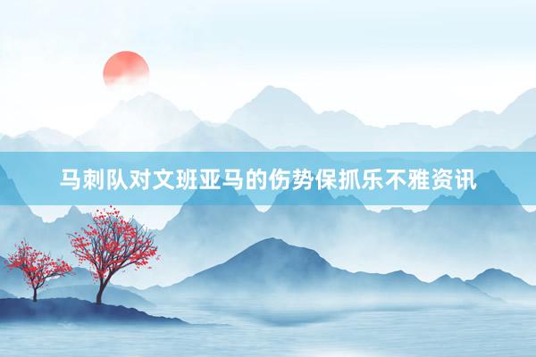 马刺队对文班亚马的伤势保抓乐不雅资讯
