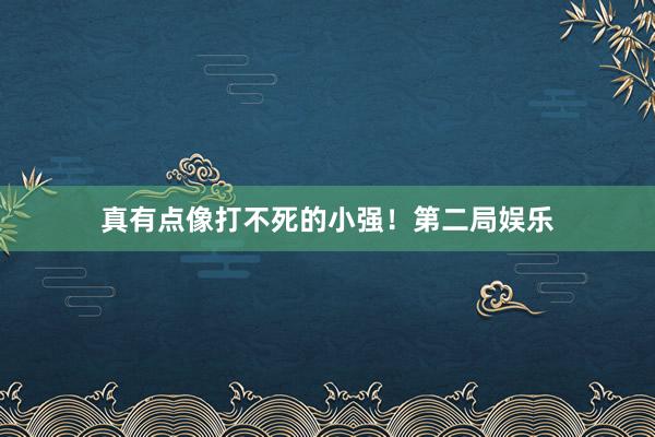 真有点像打不死的小强！第二局娱乐