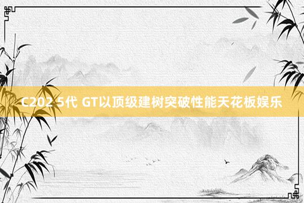 C202 5代 GT以顶级建树突破性能天花板娱乐