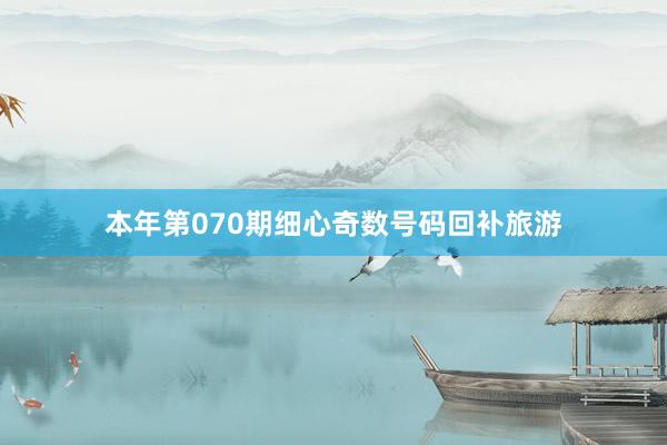 本年第070期细心奇数号码回补旅游